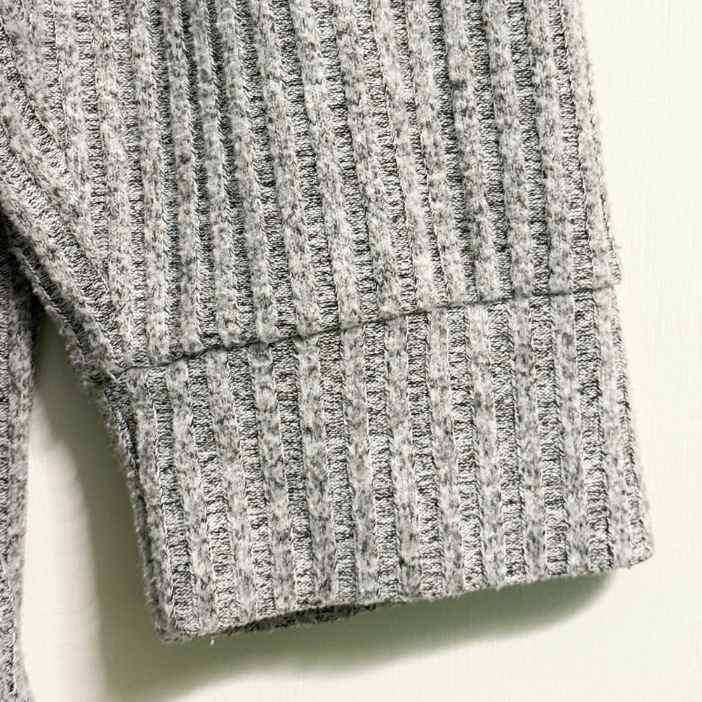 Torrid Ribbed Half Zip Sweater 5X Heather Gray Oversized Plus Pullover - Picture 3 of 15